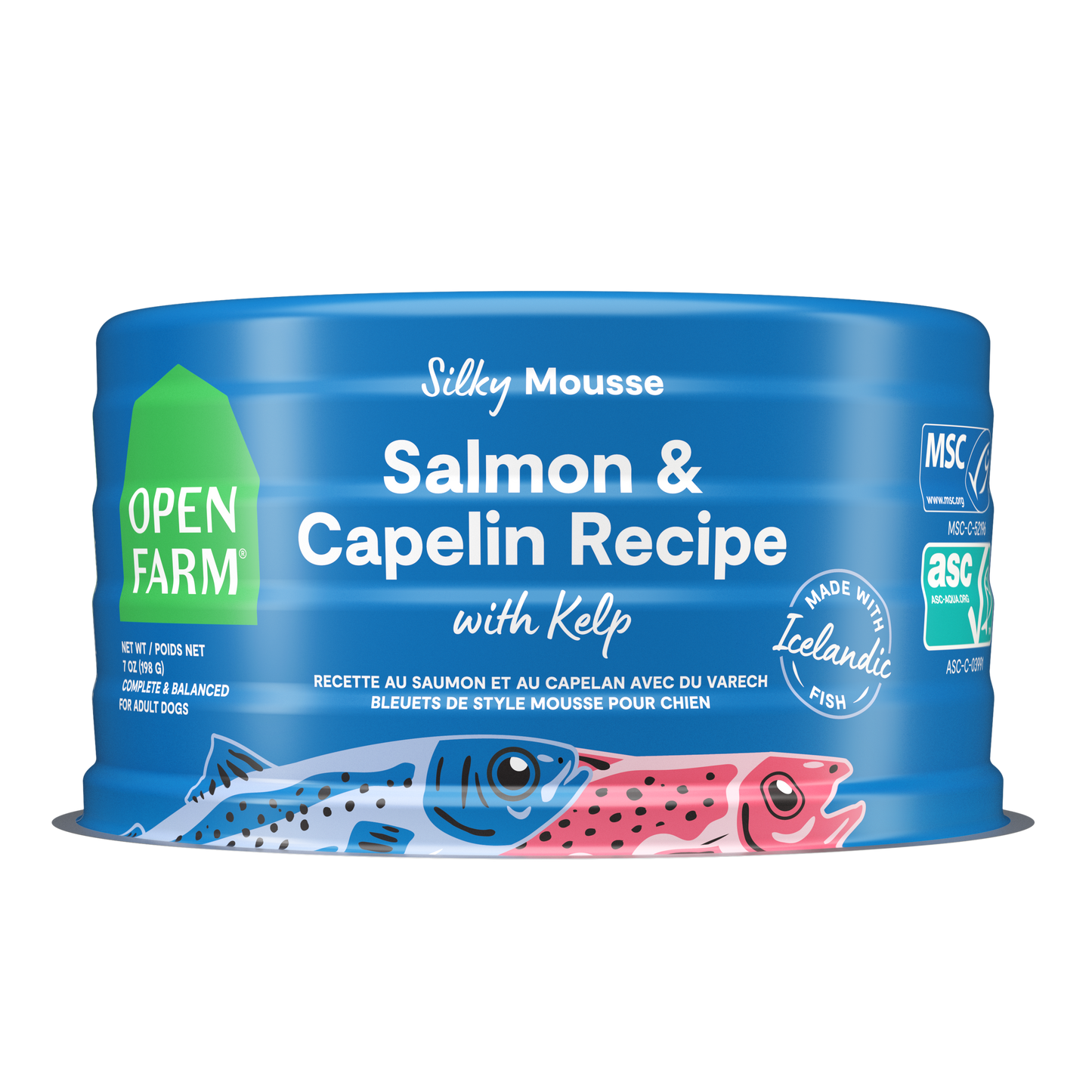 Open Farm Salmon & Capelin Recipe With Kelp For Dogs 7oz Can