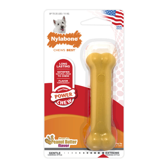 Nylabone Power Chew Dog Toy Peanut Butter Small/Regular