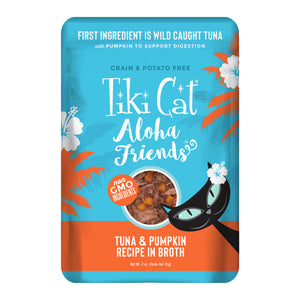 Tiki Cat Aloha Friends Wet Cat Food Tuna & Pumpkin 3oz Pouch