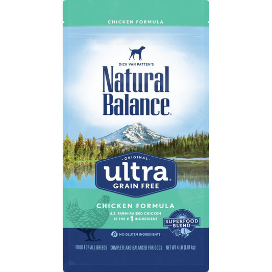 Natural Balance Original Ultra Grain Free Chicken Dry Dog Food, 4 lbs.