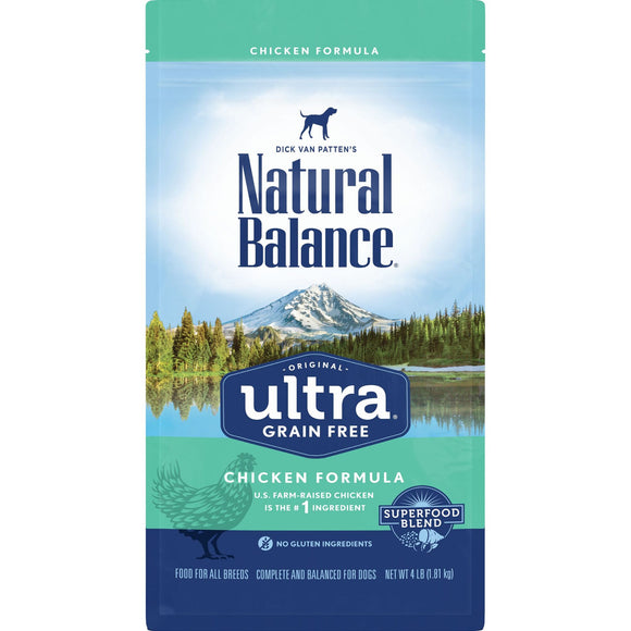 Natural Balance Original Ultra Grain Free Chicken Dry Dog Food, 4 lbs.