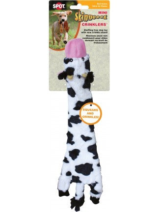 Spot Ethical Pet Dog Toy Skinneeez Crinkler Cow 14In