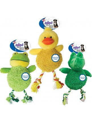 Spot Ethical Pet Dog Toy Giggler Plush Water Critter 12In Assorted