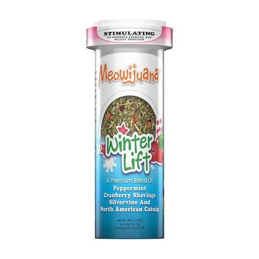 Meowijuana Winter Lift - Peppermint, Cranberry, Silvervine, and Catnip Blend