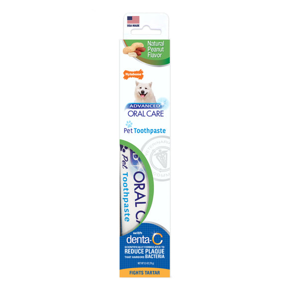 Nylabone Advanced Oral Care Natural Toothpaste Peanut Butter 2.5oz