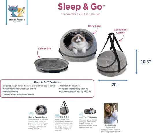Spot Ethical Pet Doc and Phoebe Sleep and Go Cat Carrier