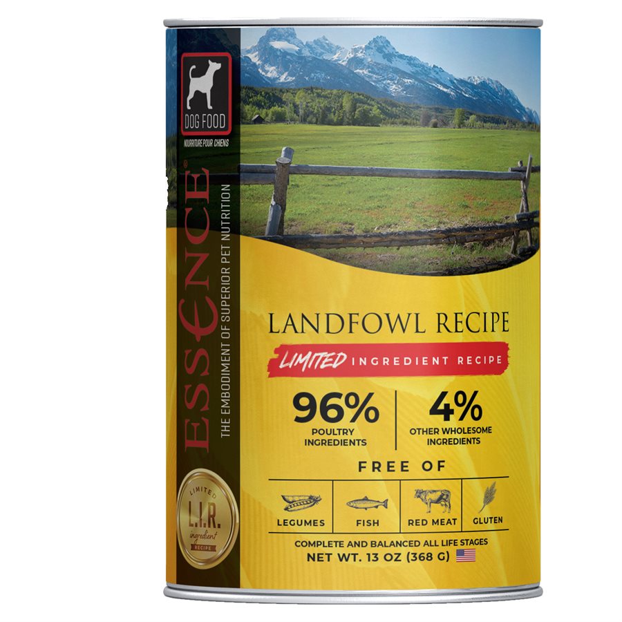 Essence Limited Ingredient Recipe Landfowl Recipe Dog Food 13 OZ
