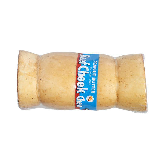 Lennox Dog Treat 5-6in Panut Butter Beef Cheek Log