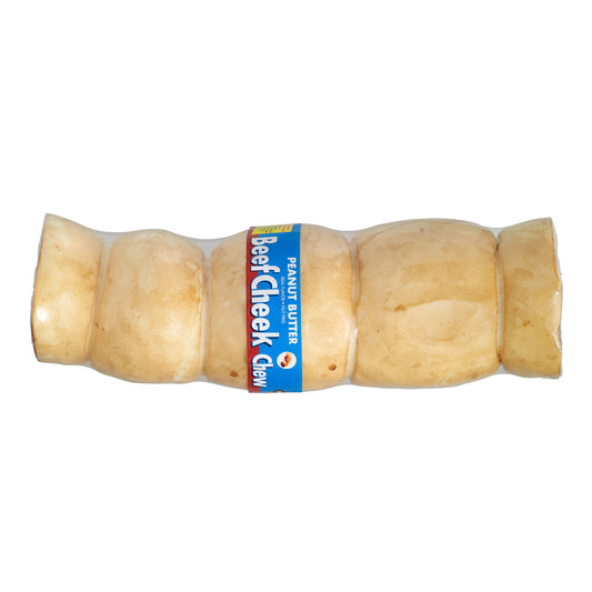 Lennox Dog Treat 9-10in Panut Butter Beef Cheek Log