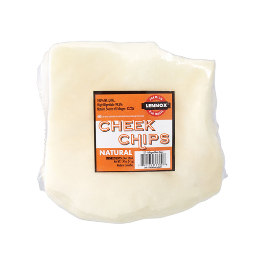 Lennox Dog Treat Natural Cheek Chip 4x4in