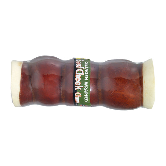 Lennox Dog Treat 9-10in Collagen Wrapped Beef Cheek Log