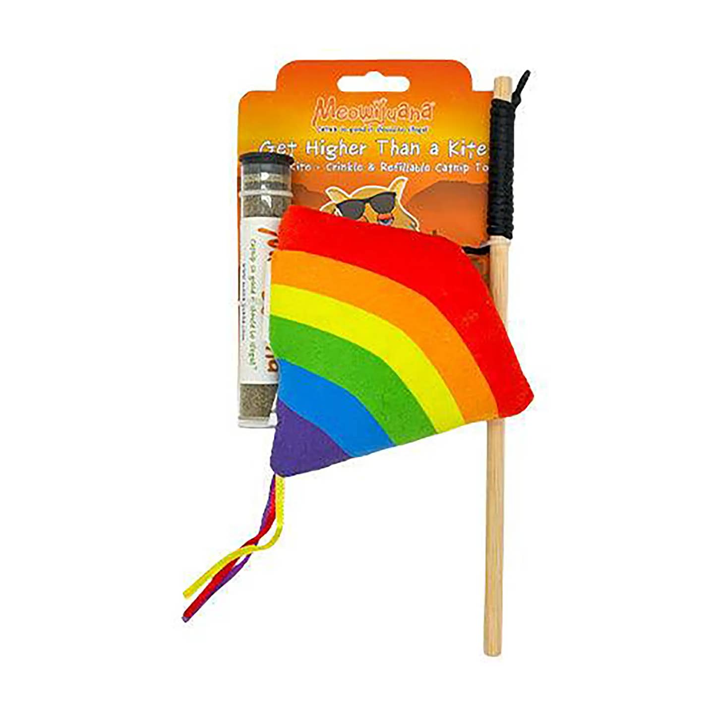 Meowijuana Get Higher than a Kite Refillable Catnip Wand Cat Toy