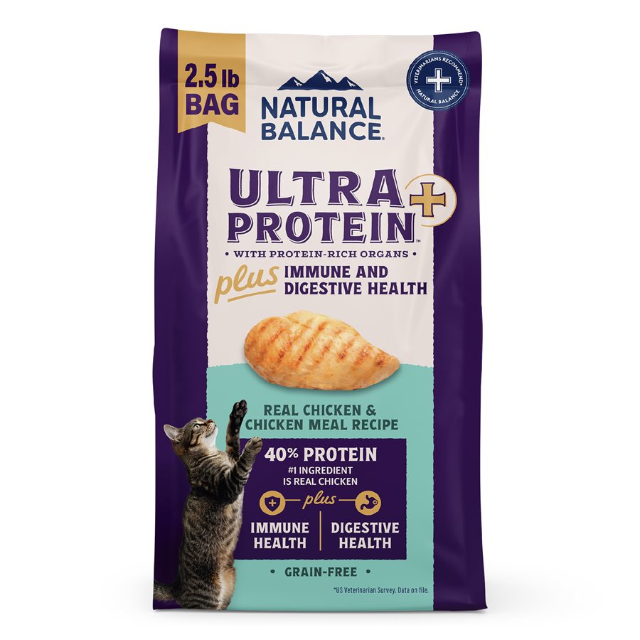 Natural Balance Ultra Protein Cat Plus Immune + Digestive Chicken & Chicken Meal 2.5LB