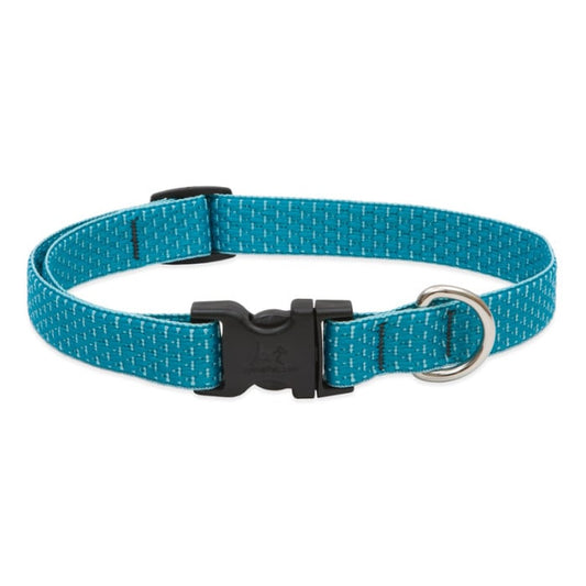 Lupine Pet Dog 3/4 In Wide 13-22 In Adjustible Collar Eco Tropical Sea