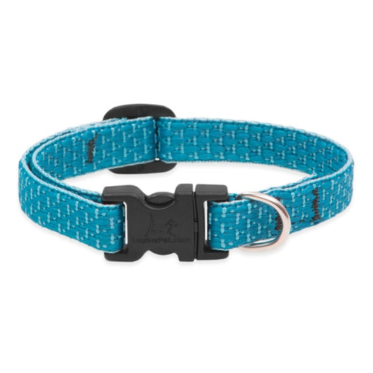 Lupine Pet Dog 1 In Wide 12-20 In Adjustable Collar Eco Tropical Sea