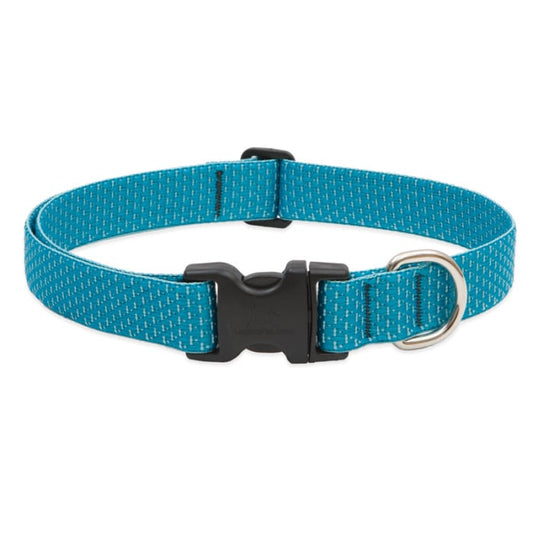 Lupine Pet Dog 1 In Wide 16-28 In Adjustable Collar Eco Tropical Sea