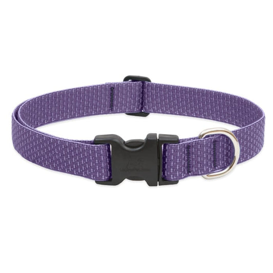 Lupine Pet Dog 1 In Wide 16-28 In Adjustable Collar Eco Lilac