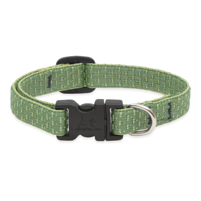 Lupine Pet Dog  1/2 In Wide 10-16 In Adjustable Collar Eco Moss