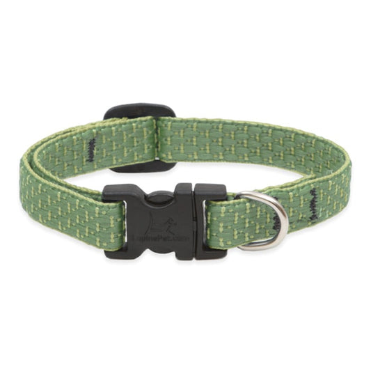 Lupine Pet Dog  1/2 In Wide 10-16 In Adjustable Collar Eco Moss