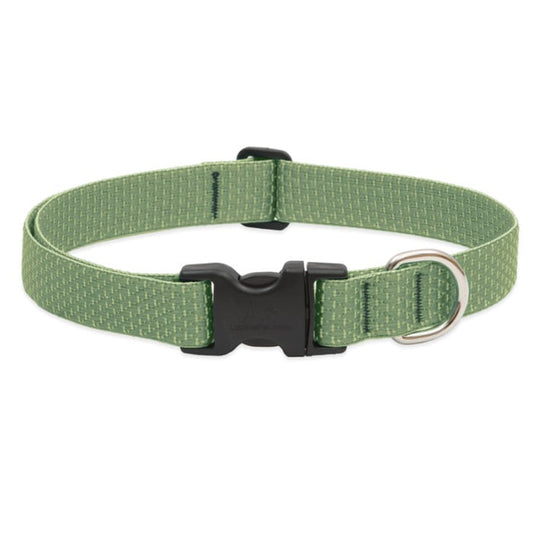 Lupine Pet Dog 1 In Wide 16-28 In Adjustable Collar Eco Moss