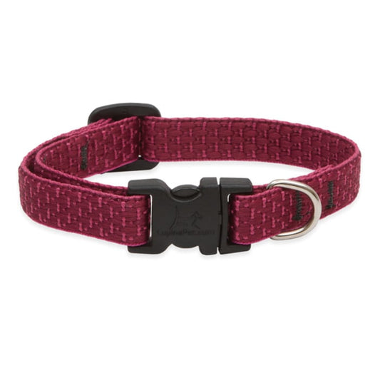 Lupine Pet Dog  1/2 In Wide 10-16 In Adjustable Collar Eco Berry