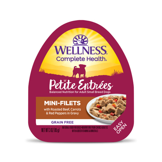 Wellness Petite Entrées Mini-Filets With Roasted Beef Carrots & Red Peppers in Gravy 3oz Cup