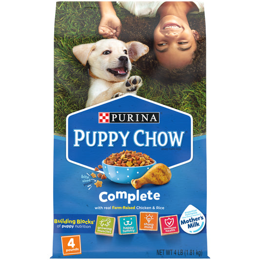 Purina Puppy Chow High Protein Dry Puppy Food, Complete With Real Chicken 4lb
