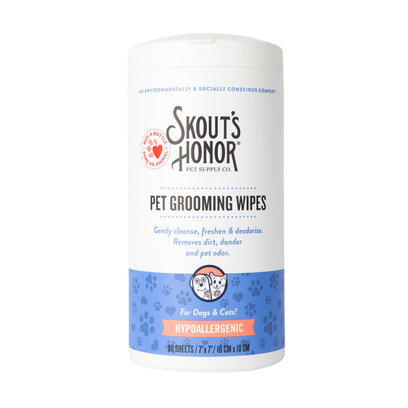Skout's Honor Pet Grooming Wipes 80ct