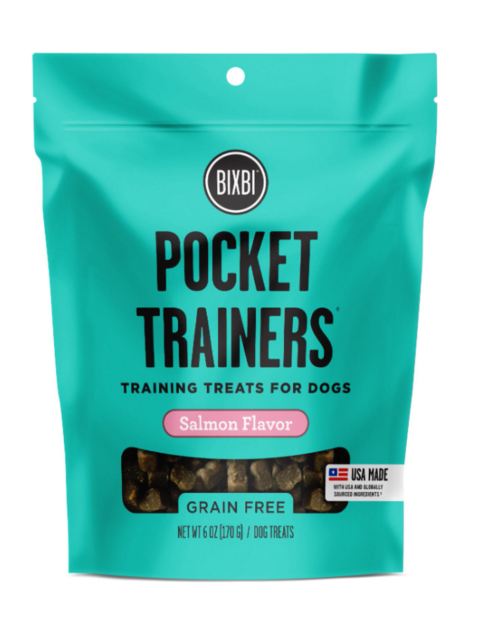 Bixbi Pocket Trainers Salmon Flavored Dog Training Treats, 6oz