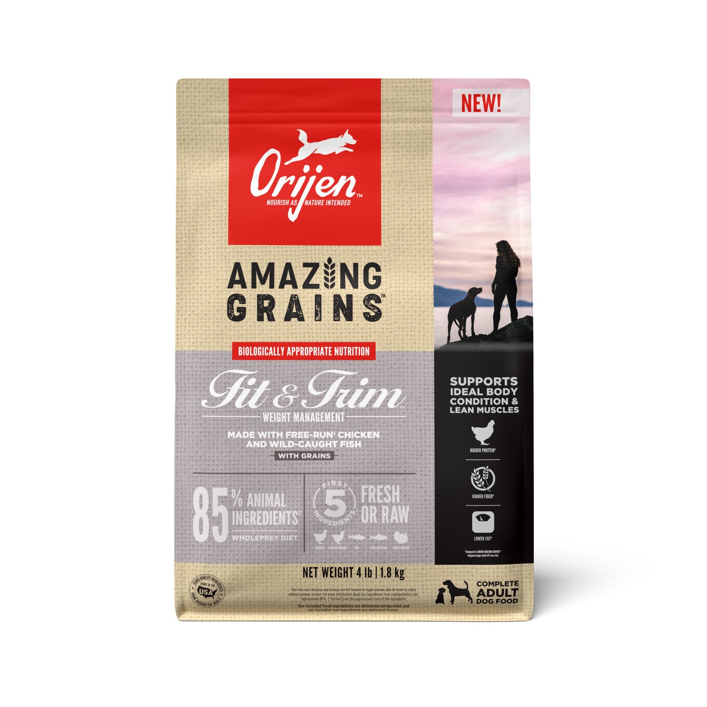 ORIJEN Amazing Grains Fit & Trim 4LB