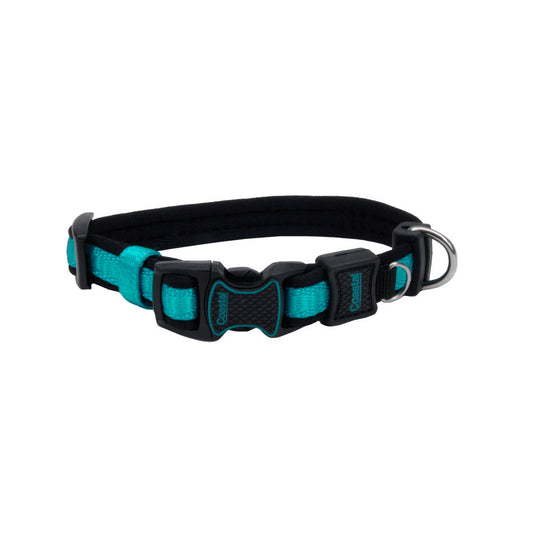 Coastal Inspire Adjustable Dog Collar, Inspire Aqua, Large - 1in x 18-26in