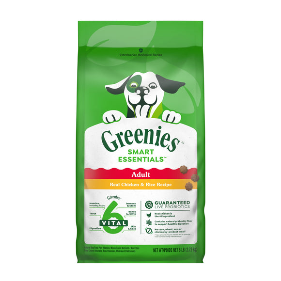 Greenies Smart Essentials Chicken & Rice Recipe Adult Dry Dog Food 6lb