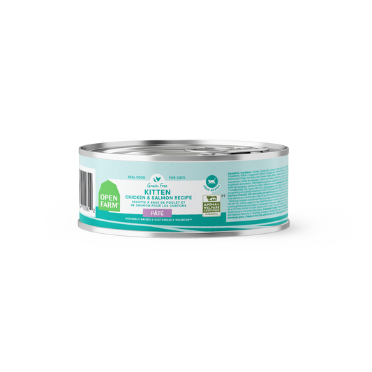 Open Farm Kitten Chicken & Salmon Pâté For Cats 5.3oz Can