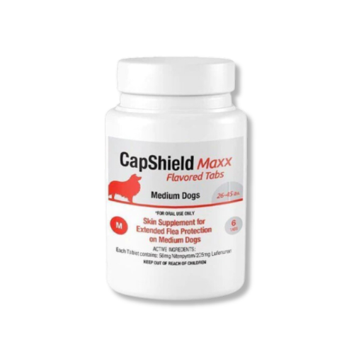 Capshield Maxx Beef Flavored Flea Tablets for Dogs 6ct 26-45lb