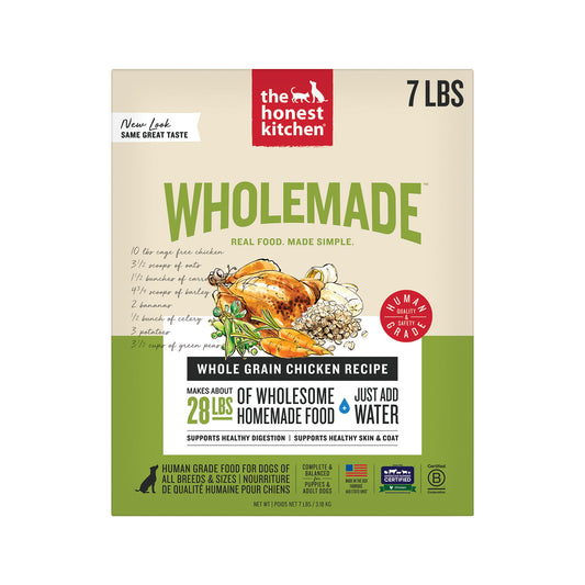 Honest Kitchen Wholemade Whole Grain Chicken Dog Food, 7 lb Box