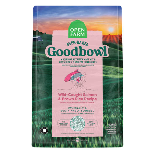 Open Farm Goodbowl Wild-Caught Salmon & Brown Rice Recipe For Dogs 3.5lb Bag