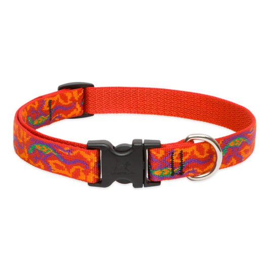Lupine Pet Dog 2/4 In Wide 9-14 In Adjustable Collar Original Designs  Go Go Gecko