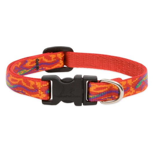 Lupine Pet Dog 1/2 In Wide 8-12 In Adjustable Collar Original Designs Go Go Gecko