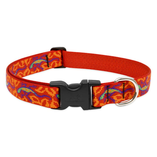 Lupine Pet Dog 1 In Wide 12-20 In Adjustable Collar Original Designs Go Go Gecko
