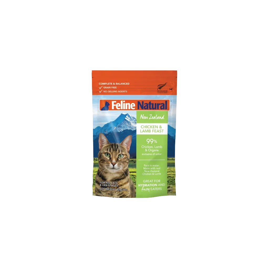 Feline Natural Chicken& Lamb Feast Pouch 3oz