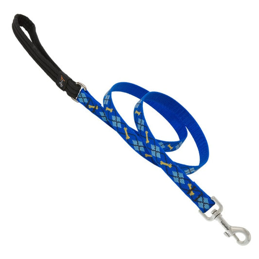 Lupine Pet Dog 4 Ft Long 3/4 In Leash Original Designs Dapper Dog