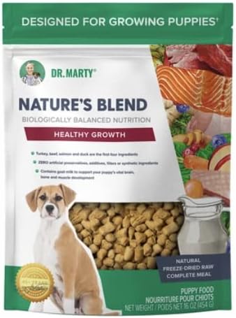 Dr. Marty Nature’s Blend For Puppies Freeze Dried Raw Dog Food, 16 oz