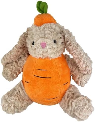 Pet Lou 12in Rabbit with Carrot Plush Dog Toy