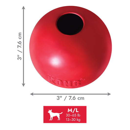 Kong Dog Toy Ball with Hole Large