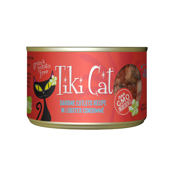 Tiki Cat Grill Wet Cat Food Sardine Cutlets 5.5oz Can