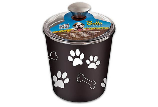 Loving Pets Bella Bowl Dog Treat Canister Espresso