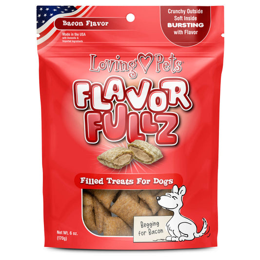 Loving Pets Flavorfullz Dog Treats 6oz Bacon
