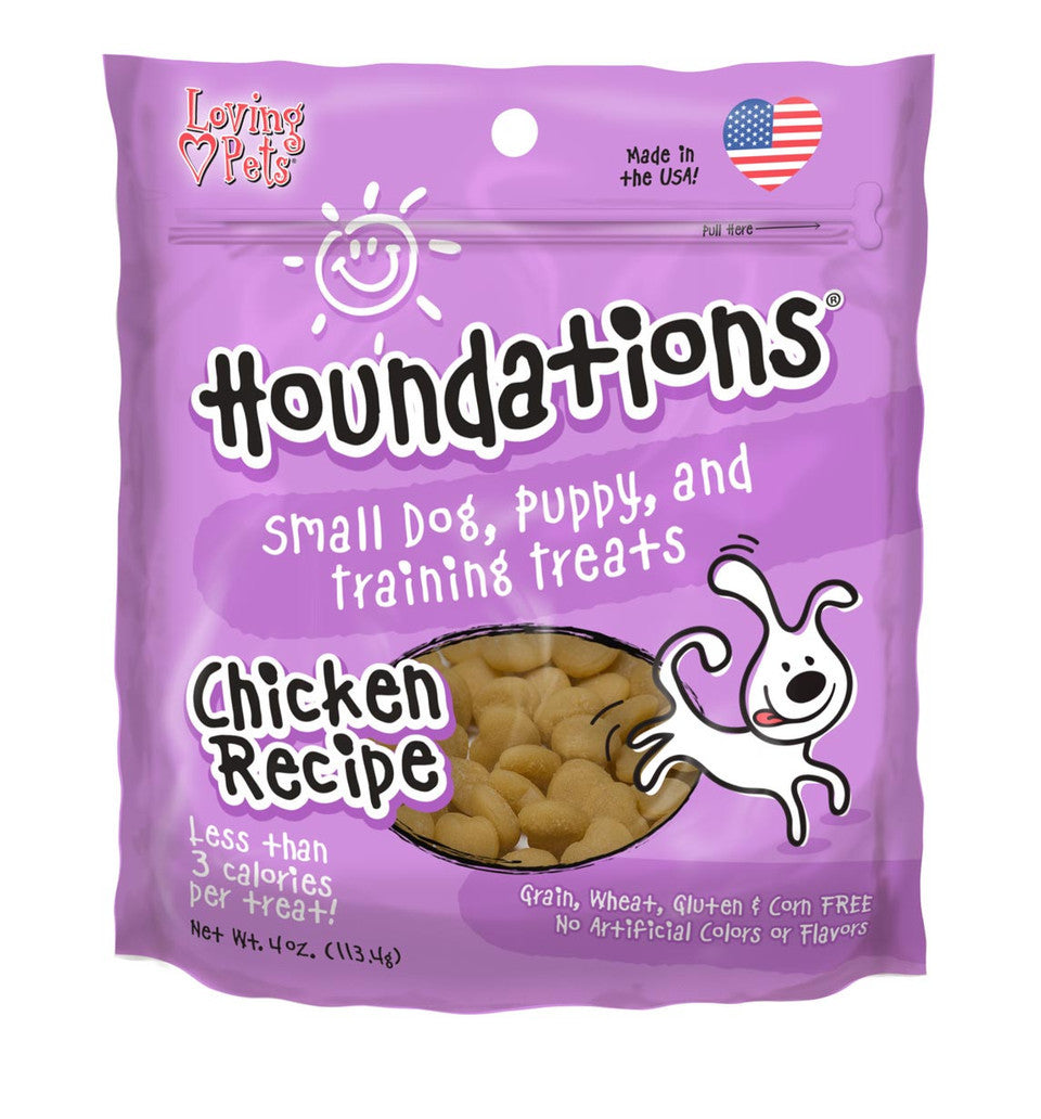 Loving Pets Houndations Dog Training Treats 4oz Chicken