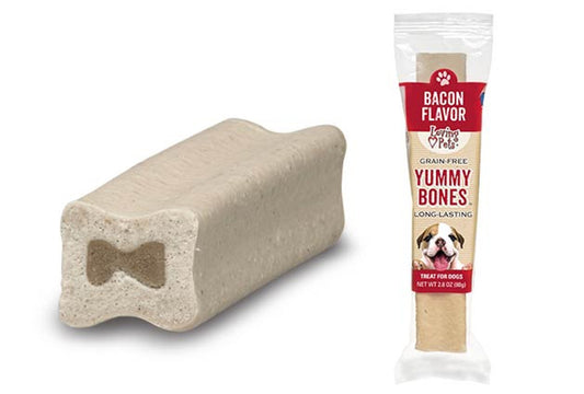 Loving Pets Dog Treat Yummy Bones Singles Bacon