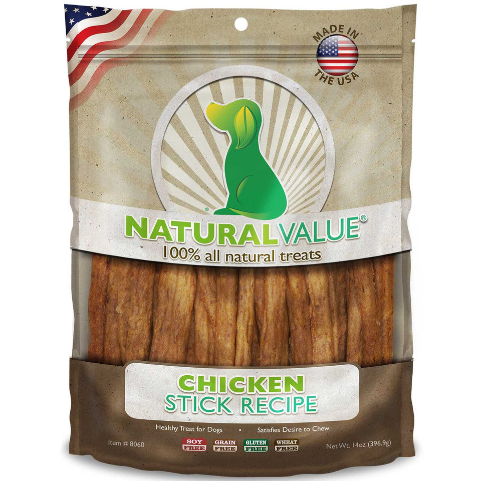 Loving Pets Natural Value Soft Chew Dog Treats 14oz Chicken Sticks